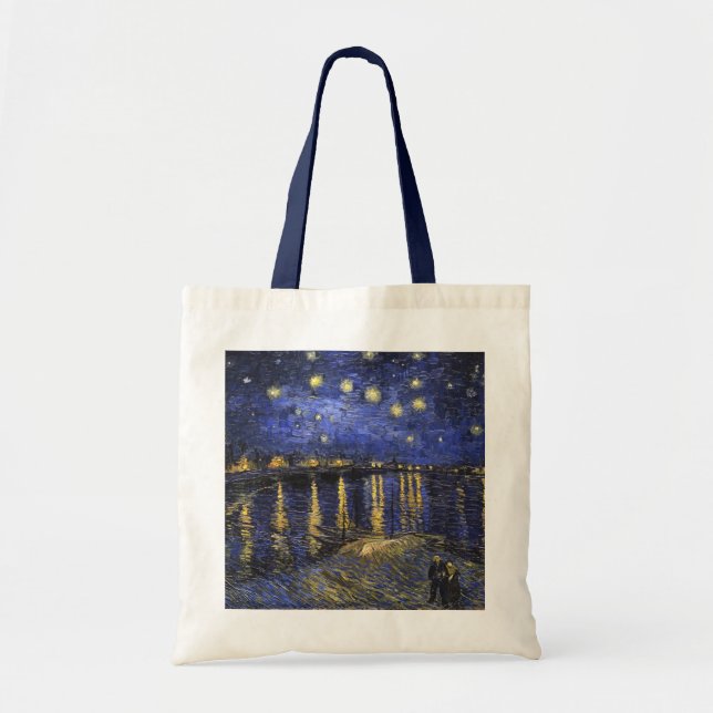 Vincent Van Gogh Starry Night Over The Rhone Tote Bag (Front)
