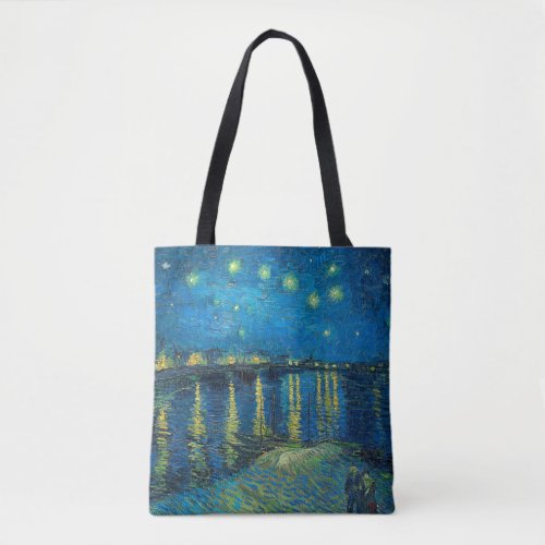 Vincent Van Gogh Starry Night Over the Rhone Tote Bag