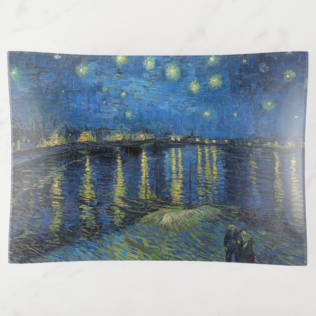 Vincent van Gogh - Starry Night Over the Rhone Trinket Tray (Front)