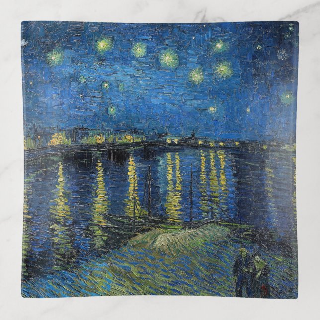 Vincent van Gogh - Starry Night Over the Rhone Trinket Tray (Front)