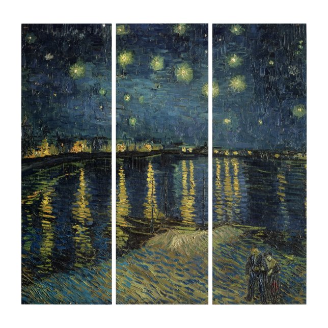 Vincent van Gogh | Starry Night Over the Rhone Triptych (Front)