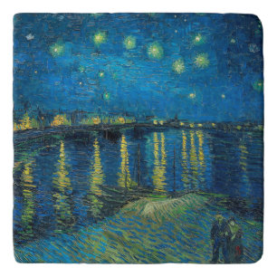 Vincent Van Gogh Starry Night Over the Rhone Trivet