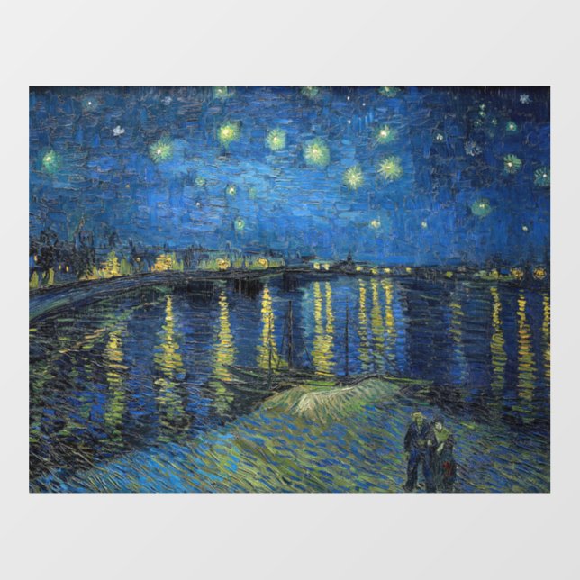 Vincent van Gogh - Starry Night Over the Rhone Wall Decal (Front)