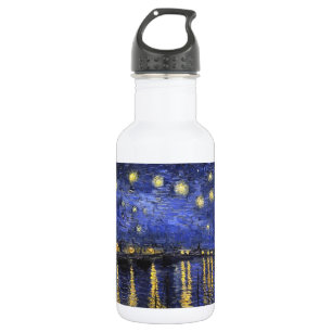 Vincent Van Gogh Starry Night Over The Rhone Water Bottle