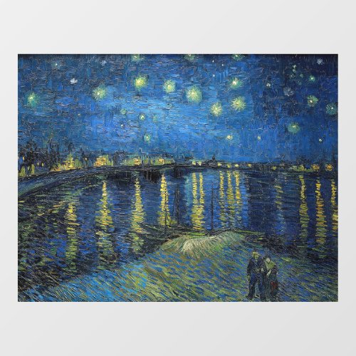 Vincent van Gogh _ Starry Night Over the Rhone Window Cling