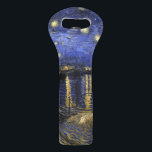 Vincent Van Gogh Starry Night Over The Rhone Wine Bag<br><div class="desc">Vincent Van Gogh Starry Night Over the Rhone Starry Night Over the Rhone (September 1888) is one of Vincent van Gogh's paintings of Arles at night time in Arles. It was painted at a spot on the bank of the Rhone River that was only a one or two-minute walk from...</div>
