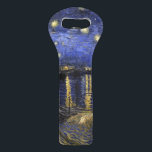 Vincent Van Gogh Starry Night Over The Rhone Wine Bag<br><div class="desc">Vincent Van Gogh Starry Night Over the Rhone Starry Night Over the Rhone (September 1888) is one of Vincent van Gogh's paintings of Arles at night time in Arles. It was painted at a spot on the bank of the Rhone River that was only a one or two-minute walk from...</div>