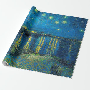 Vincent Van Gogh Starry Night Over the Rhone Wrapping Paper
