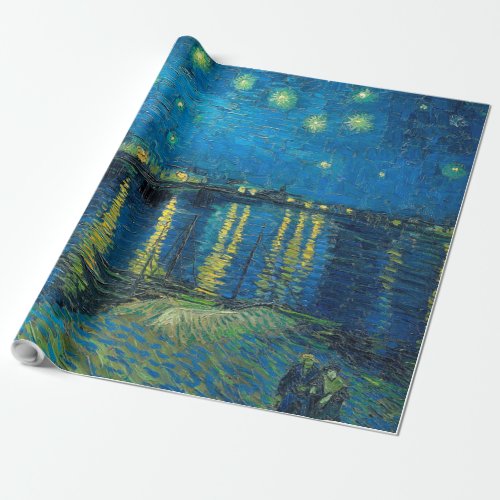 Vincent Van Gogh Starry Night Over the Rhone Wrapping Paper