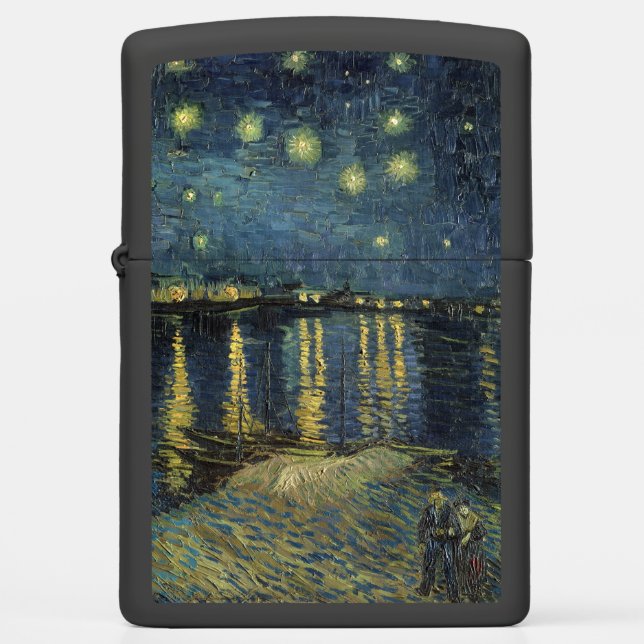 Vincent van Gogh | Starry Night Over the Rhone Zippo Lighter (Front)