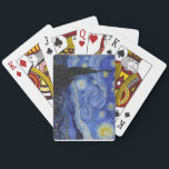 Vincent Van Gogh "Starry Night" Playing Cards<br><div class="desc">Now you can enjoy all of your favorite card games with these "Starry Night" playing cards!  Painted by the renowned Impressionist painter Vincent Van Gogh,  "Starry Night"  was painted using oil on canvas in Saint-Rémy,  France in June of 1889. Makes a great gift!</div>