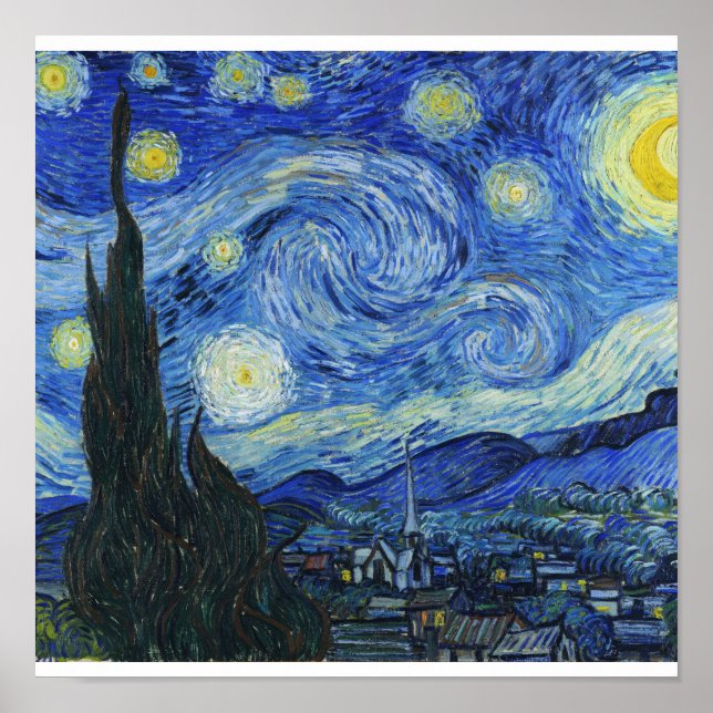 Vincent Van Gogh - Starry Night Poster (Front)