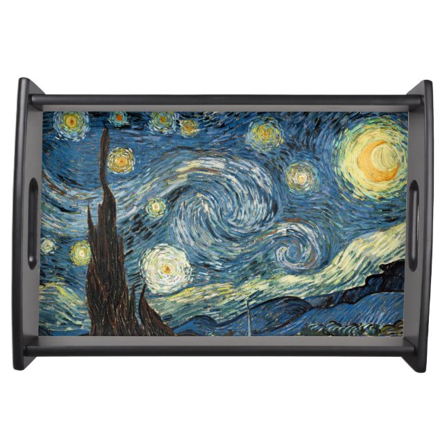 Vincent van Gogh Starry Night Serving Tray (Front)