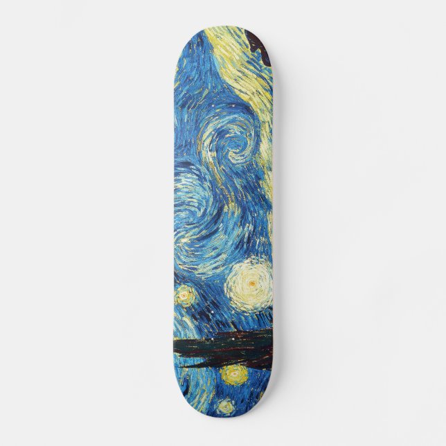 Vincent Van Gogh - Starry Night Skateboard Deck (Front)