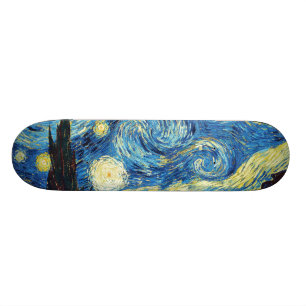 Vincent Van Gogh - Starry Night Skateboard Deck