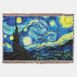 Vincent van Gogh - Starry Night Throw Blanket