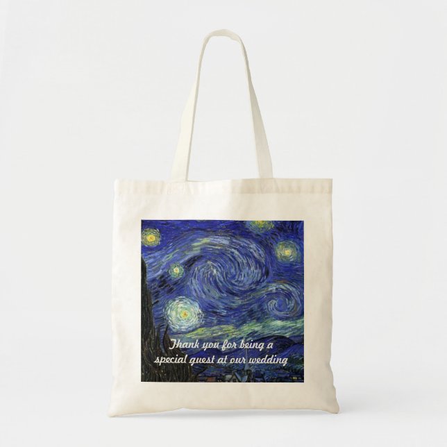 Vincent van Gogh, Starry Night Tote Bag (Front)