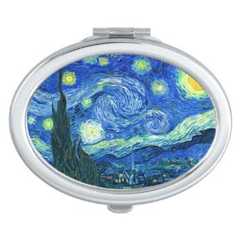 Vincent Van Gogh Starry Night Vanity Mirror by The_Masters at Zazzle