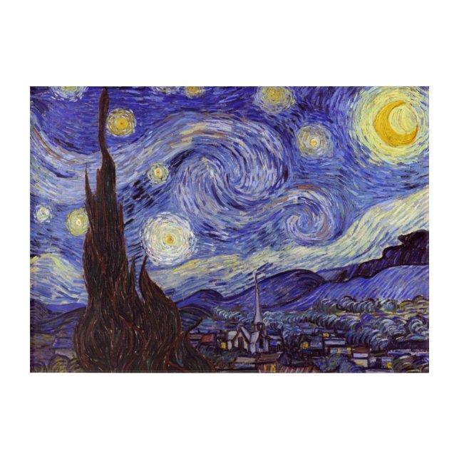 Vincent Van Gogh Starry Night Vintage Fine Art (Front)