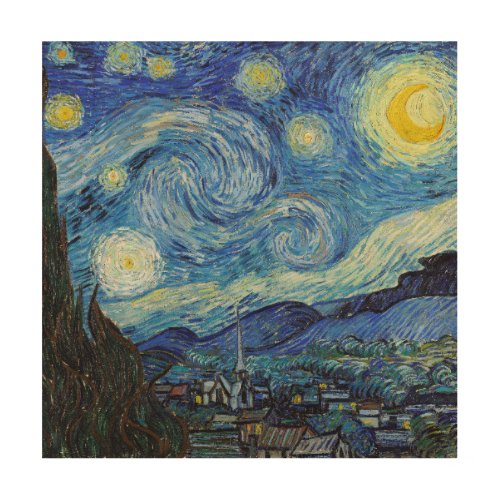 Vincent Van Gogh Starry Night Vintage Fine Art