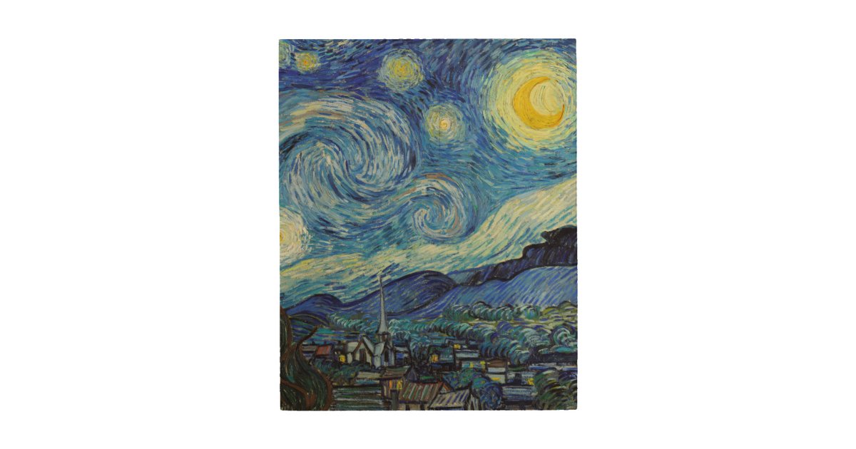 Vincent Van Gogh Starry Night Vintage Fine Art | Zazzle