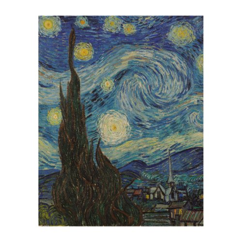 Vincent Van Gogh Starry Night Vintage Fine Art