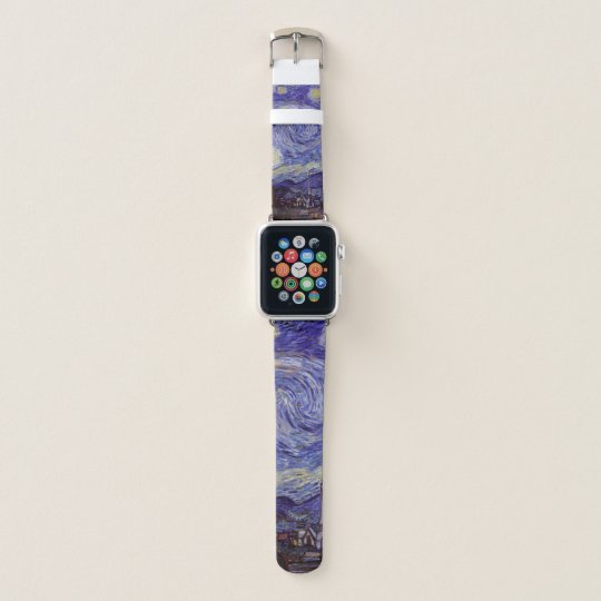 Vincent Van Gogh Starry Night Vintage Fine Art Apple Watch Band