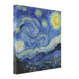 Vincent Van Gogh Starry Night Vintage Fine Art Canvas Print