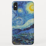 Vincent Van Gogh Starry Night Vintage Fine Art iPhone XS Max Case<br><div class="desc">Vincent Van Gogh Starry Night Vintage Fine Art Phone Case</div>