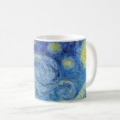 Vincent Van Gogh Starry Night Vintage Fine Art Coffee Mug (Front Right)