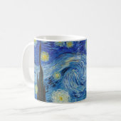 Vincent Van Gogh Starry Night Vintage Fine Art Coffee Mug (Front Left)