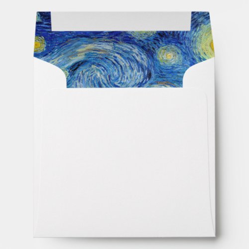 Vincent Van Gogh Starry Night Vintage Fine Art Envelope