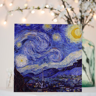 Vincent Van Gogh Starry Night Vintage Fine Art Foam Board