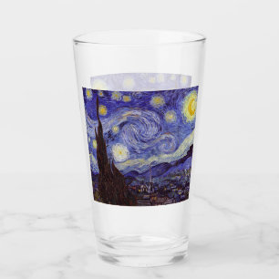 Vincent Van Gogh Starry Night Vintage Fine Art Glass