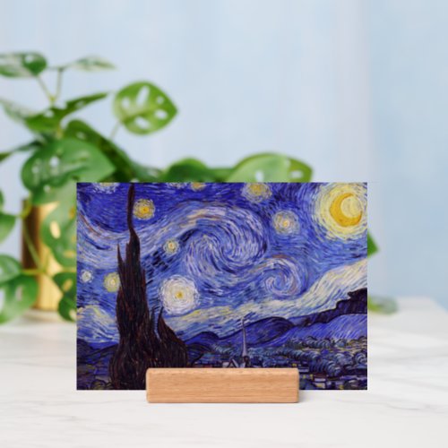 Vincent Van Gogh Starry Night Vintage Fine Art Holder