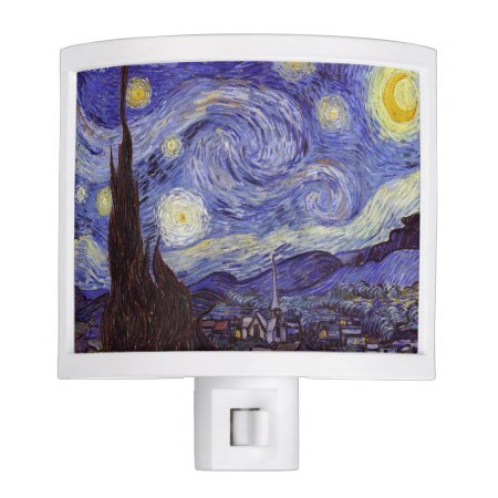 Vincent Van Gogh Starry Night Vintage Fine Art Night Light