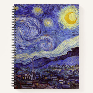 Vincent Van Gogh Starry Night Vintage Fine Art Notebook