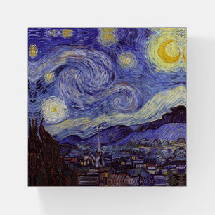Vincent Van Gogh Starry Night Vintage Fine Art Paperweight
