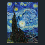 Vincent Van Gogh Starry Night Vintage Fine Art Poster<br><div class="desc">Vincent Van Gogh Starry Night Vintage Fine Art Poster</div>