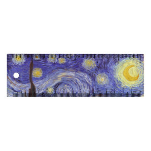 Vincent Van Gogh Starry Night Vintage Fine Art Ruler