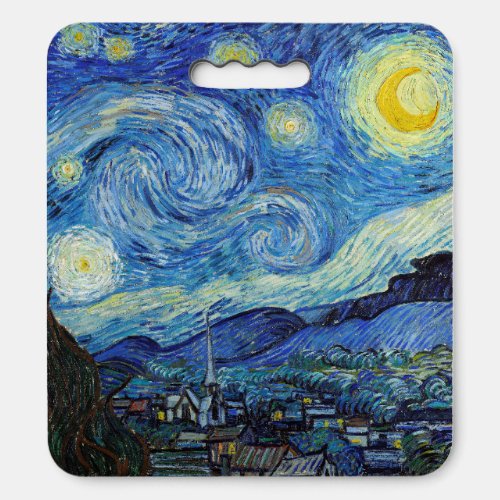 Vincent Van Gogh Starry Night Vintage Fine Art Seat Cushion