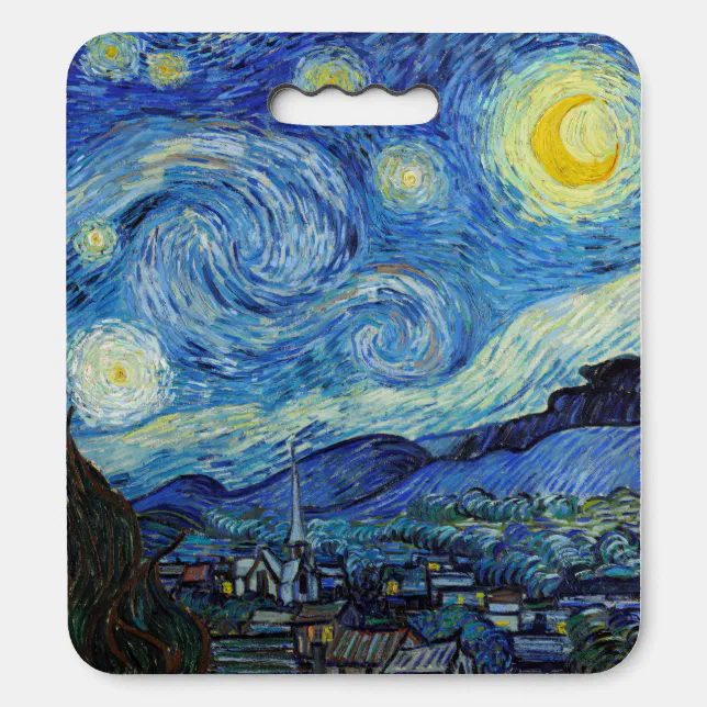 Vincent Van Gogh Starry Night Vintage Fine Art Seat Cushion | Zazzle