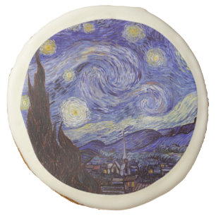 Vincent Van Gogh Starry Night Vintage Fine Art Sugar Cookie