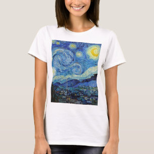Vincent Van Gogh Starry Night Vintage Fine Art T-Shirt