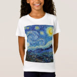 Vincent Van Gogh Starry Night Vintage Fine Art T-Shirt<br><div class="desc">Vincent Van Gogh Starry Night Vintage Fine Art T-Shirt</div>