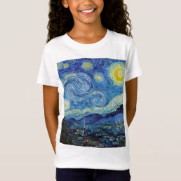 Vincent Van Gogh Starry Night Vintage Fine Art T-Shirt