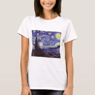 Vincent Van Gogh Starry Night Vintage Fine Art T-Shirt