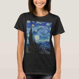 Vincent Van Gogh Starry Night Vintage Fine Art T-Shirt