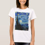 Vincent Van Gogh Starry Night Vintage Fine Art T-Shirt