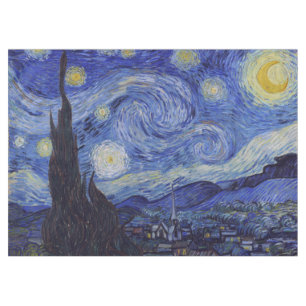 Vincent Van Gogh Starry Night Vintage Fine Art Tablecloth